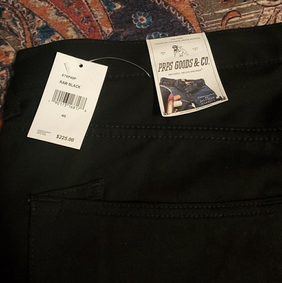 New PRPS Black denim jeans size 40 (Male) long